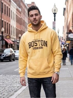 Boston Yellow Hoodie XL